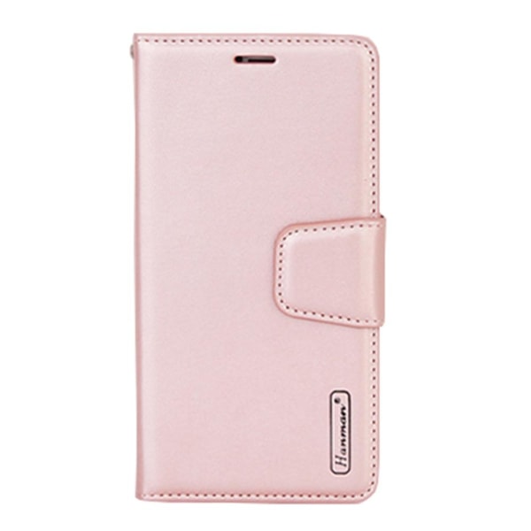 Elegant deksel med lommebok fra Hanman - Samsung Galaxy S10 Svart