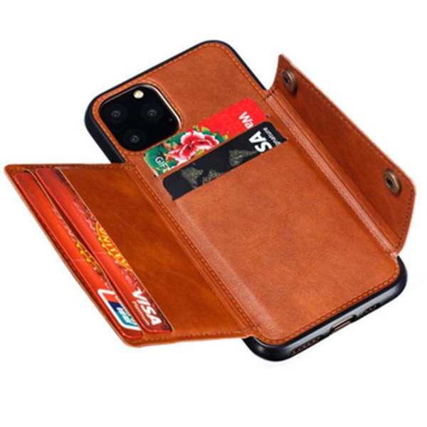 iPhone 12 Pro Max - Cover med kortholder Röd