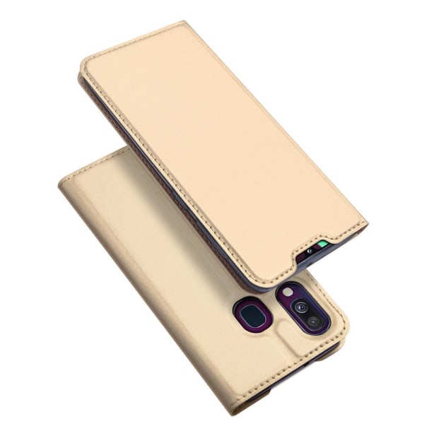 Samsung Galaxy A40 - Stilrent Praktiskt Plånboksfodral Blå