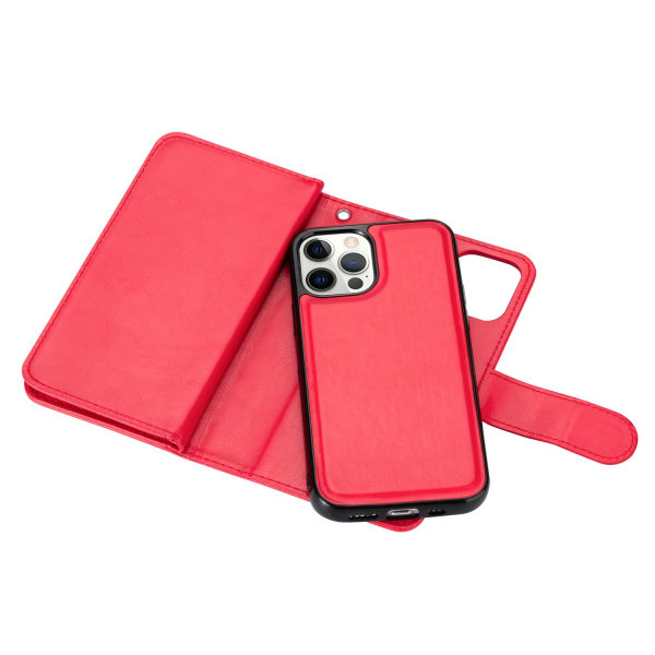 iPhone 14 Pro Max - 9-kortin lompakkokotelo Röd