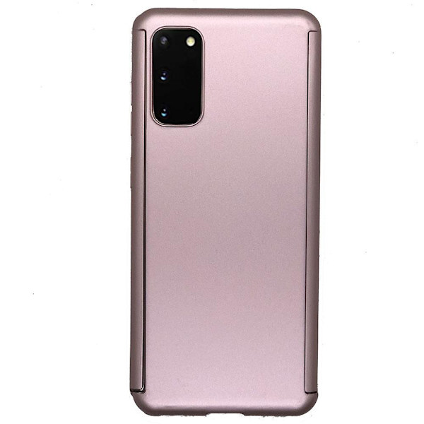 Samsung Galaxy S20 - Floveme Dubbelskal PinkGold Roséguld