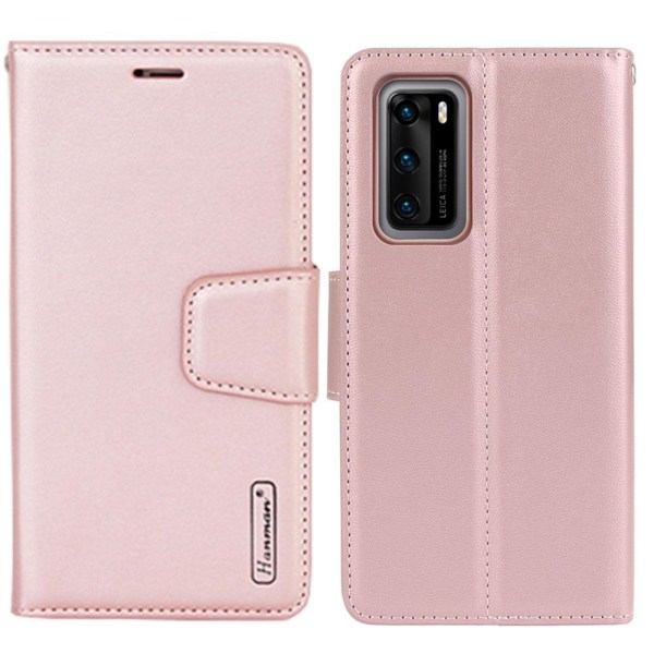 Huawei P40 - Plånboksfodral (Hanman) Roséguld