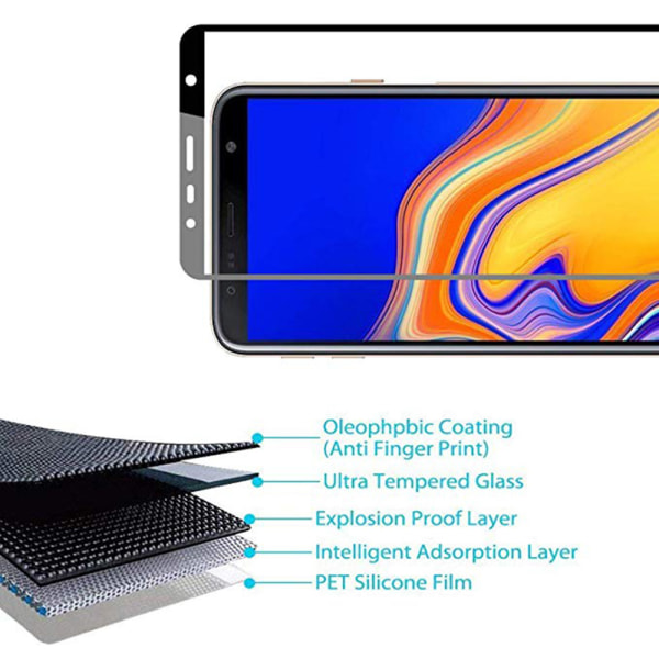 Samsung Galaxy J4+ skærmbeskytter 2.5D HD 0.3mm