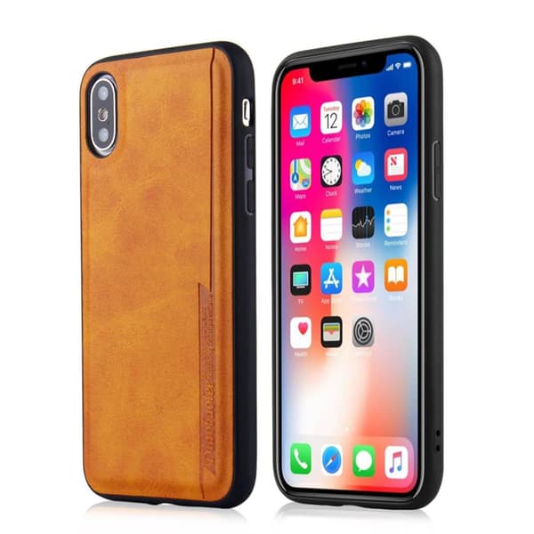 iPhone XS MAX - Stötdämpande PU-Läder Skal Blå