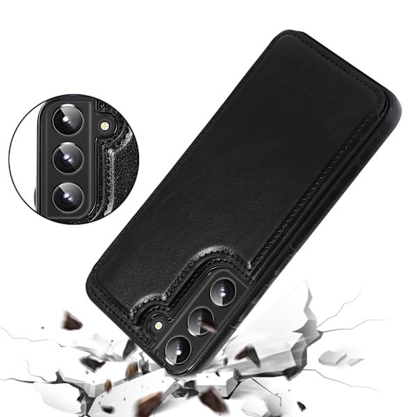Samsung Galaxy S22 Plus - Skal med Korthållare Svart