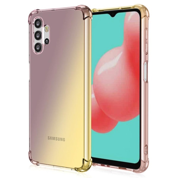 Samsung Galaxy A32 - Stötdämpande Silikonskal Blå/Rosa