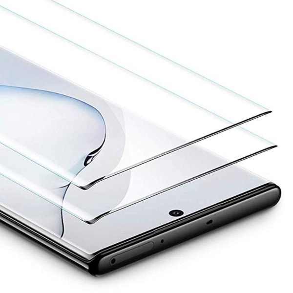 Samsung Galaxy Note10 2-PACK skjermbeskytter 3D 9H HD-Clear Svart