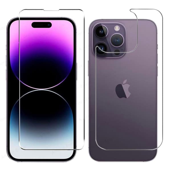 iPhone 16 Pro 3-Pack Skärmskydd Fram & Bak Transparent