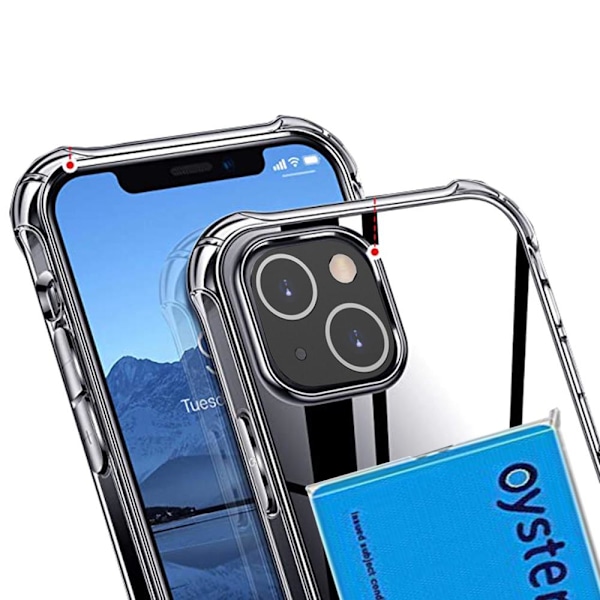 iPhone 13 Mini - Skal med Korthållare Transparent
