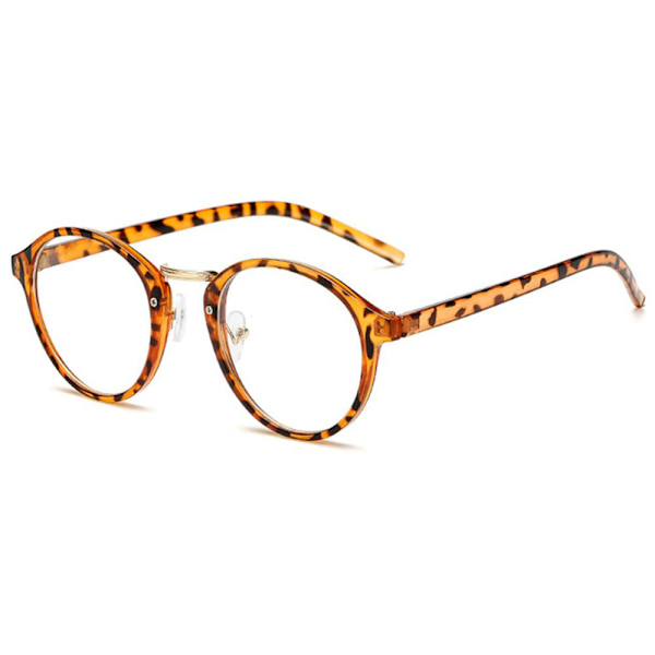 Retro Design Glasögon Leopardmönstrat