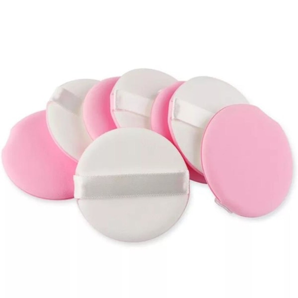 3-PACK Ansiktspuff Kosmetisk Svamp Rosa