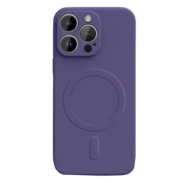 iPhone 16 Pro Max - Slitstark och stöttåligt Elegant Skal Mörklila