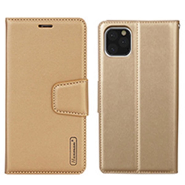 iPhone 11 Pro – Praktisk lommebokdeksel (HANMAN) Gold Guld