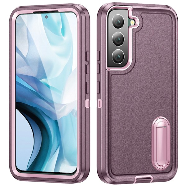 Galaxy S24 Armor Duty Kickstand Skal - Skydd och Funktion i Ett Lila