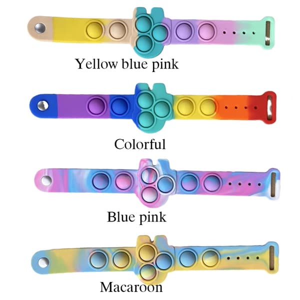 Effektfull Fidget Armband Simple Dimple Pop-It Macaroon