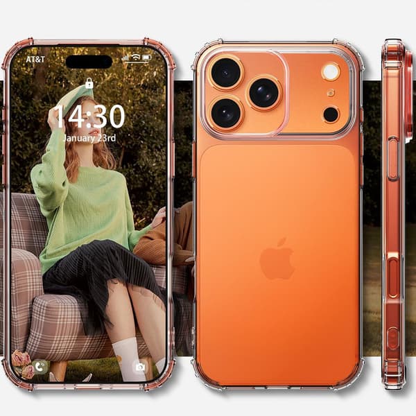 iPhone 17 Pro Silikonskal Airbag + Kepsfunktion
