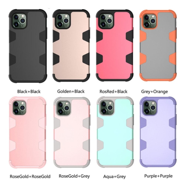 iPhone 11 Pro - Skyddande Robust Skal (Rugged Robot) Roséguld