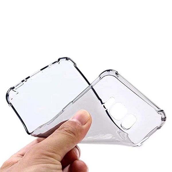 Samsung Galaxy S8 Plus - Stötdämpande (Tjock Kant) Silikonskal Transparent/Genomskinlig