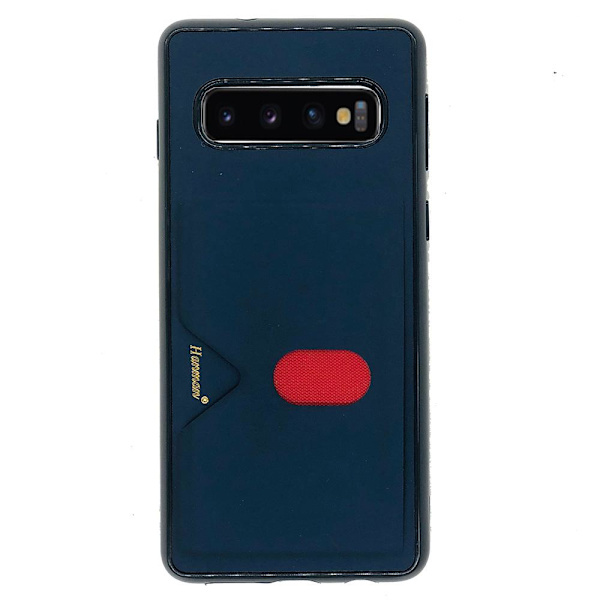 Samsung Galaxy S10 - Exklusivt Praktiskt Skal Kortfack (HANMAN) Grå