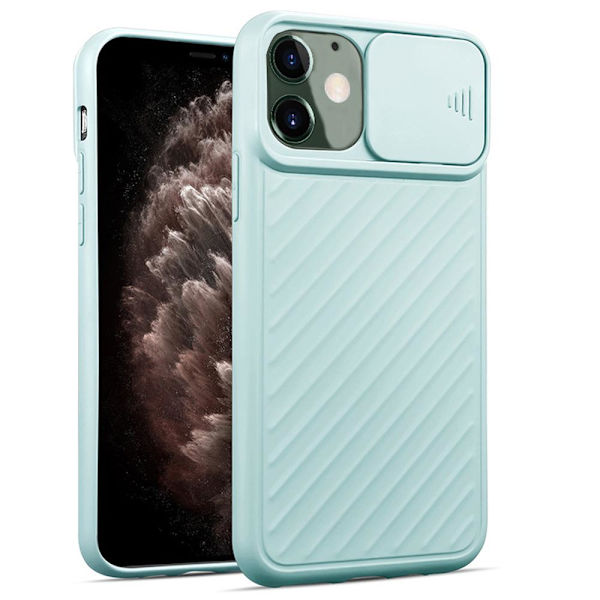 iPhone 12 - Skyddande Skal med Kamera Skydd Röd