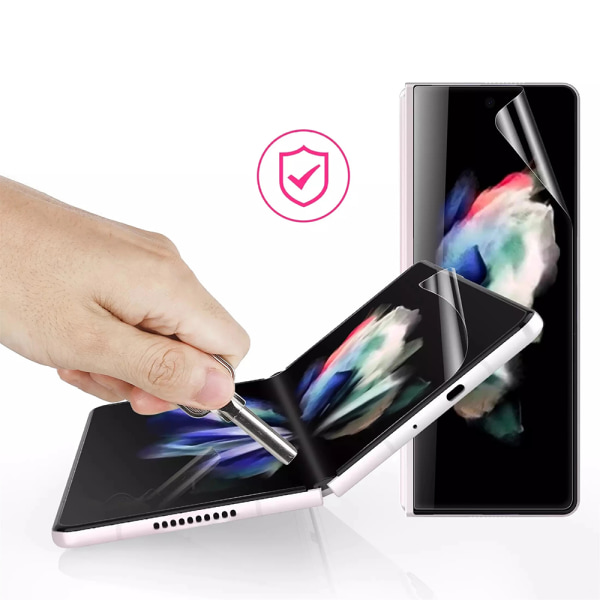 Galaxy Z Fold 4 - 4-in-1 Skärmskydd & Kameralinsskydd Transparent