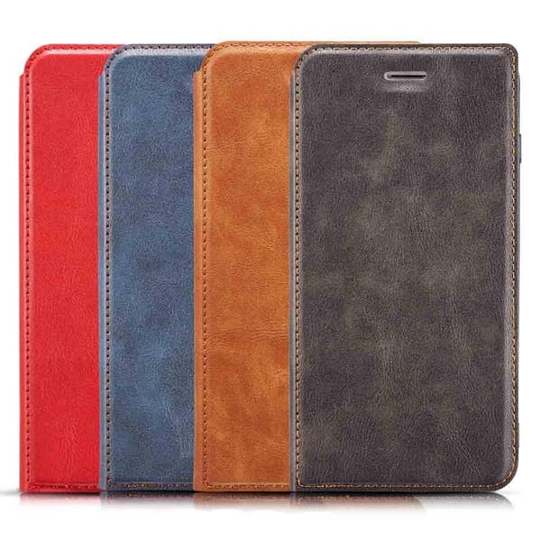 Samsung Galaxy S9 - Slittåligt Vintage Plånboksfodral Röd