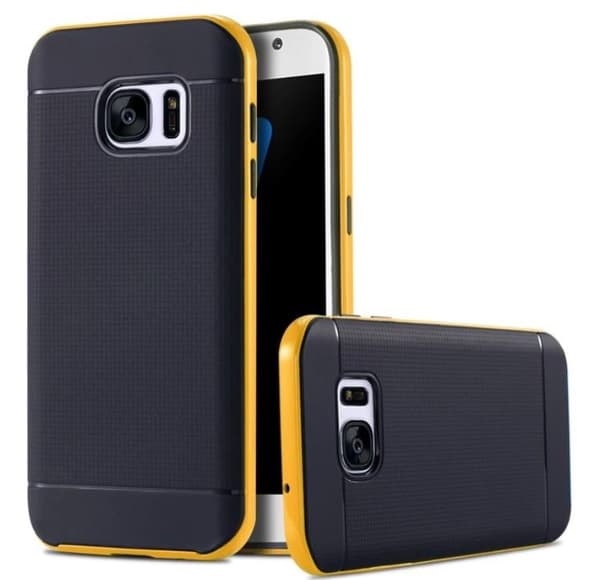 NANO-HYBRID Shockproof skal till Samsung Galazy S7 Edge ORGINAL Silver/Grå