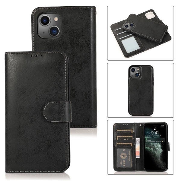 iPhone 13 Mini - LEMAN Wallet etui Lila