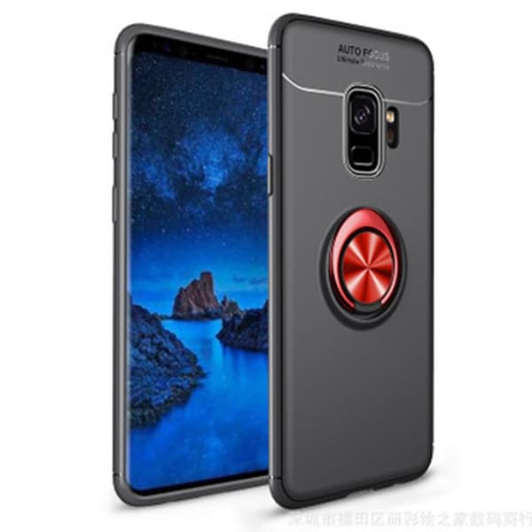 Samsung Galaxy S9 - AUTO FOCUS - Skal med Ringhållare Blå/Blå Blå/Blå