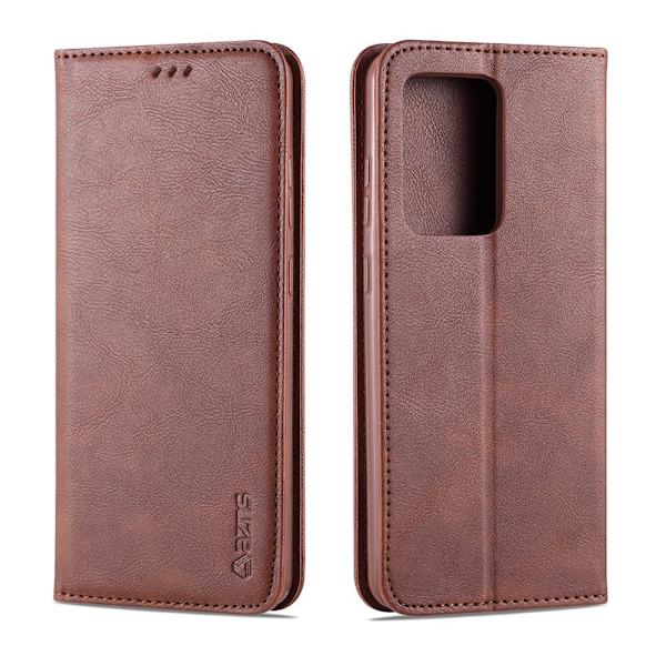 Samsung Galaxy S20 Ultra - AZNS Plånboksfodral Brown Brun