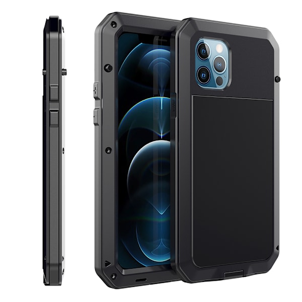 iPhone 14 Pro Max - Kestävä alumiinikuori Svart