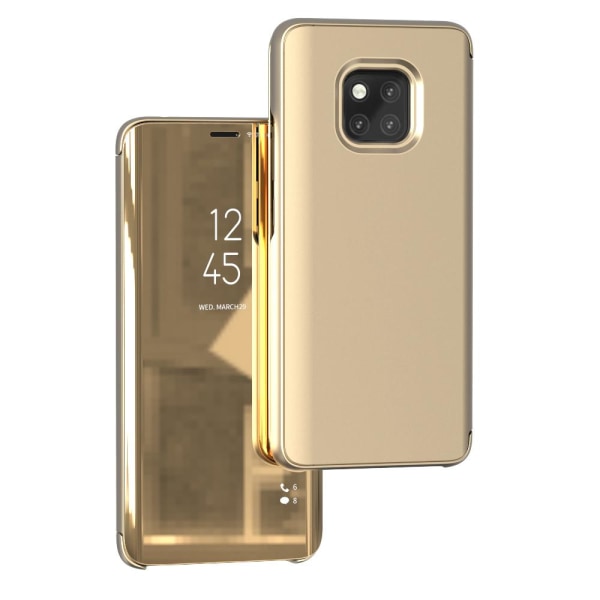 Huawei Mate 20 Pro - Effektfullt Smart Fodral (LEMAN) Guld