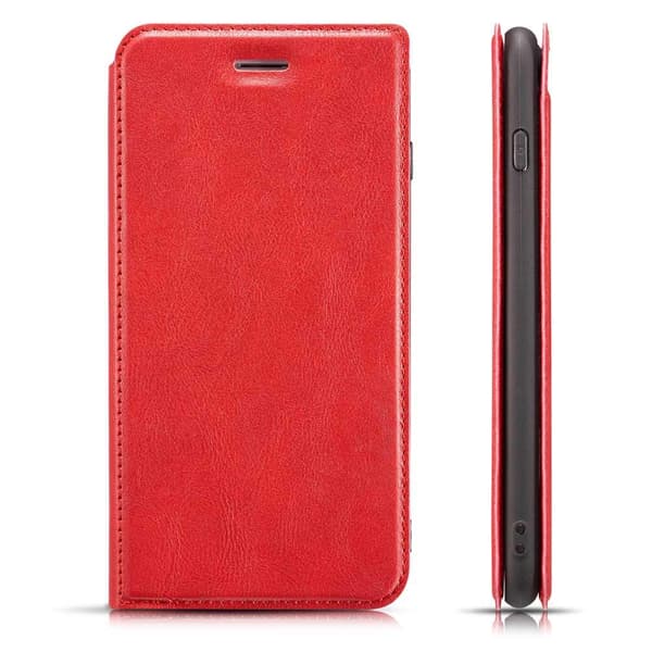 Samsung Galaxy S9 - Slittåligt Vintage Plånboksfodral Röd