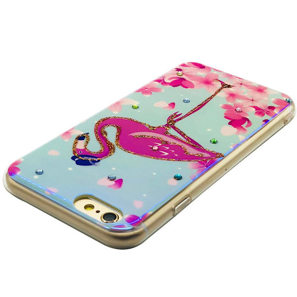 Pink Flamingo - Retroskal av Silikon för iPhone 6/6S Flamingo