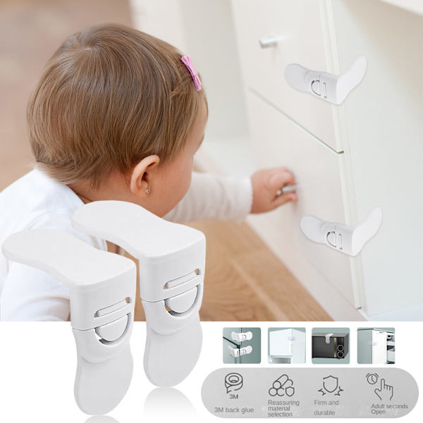 Barnsäkerhetslås Anti-kläm  5-pack