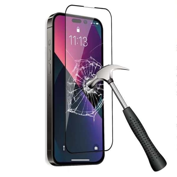 iPhone 15 Skärmskydd 2.5D HD 0,3mm Svart Transparent