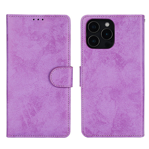 iPhone 16 Pro - Premium Plånboksfodral i Smart design med 3 kortfack Rosa