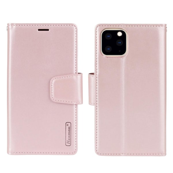 iPhone 11 Pro - Exklusivt Hanman Plånboksfodral (2 i 1) PinkGold Roséguld