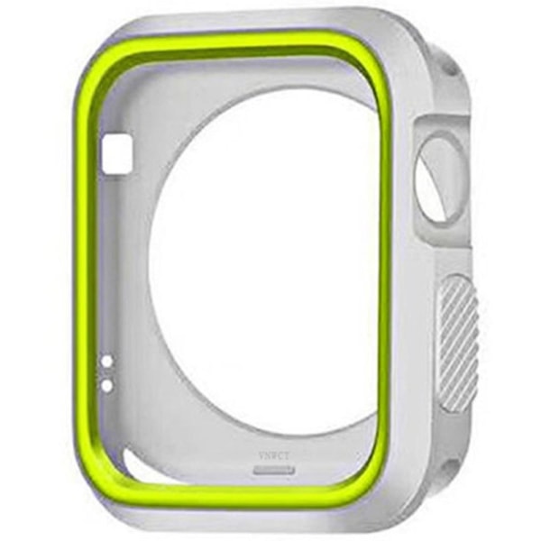 iWatch 4/5 - Stilrent Skyddande TPU Skal Grå/Grön 44mm