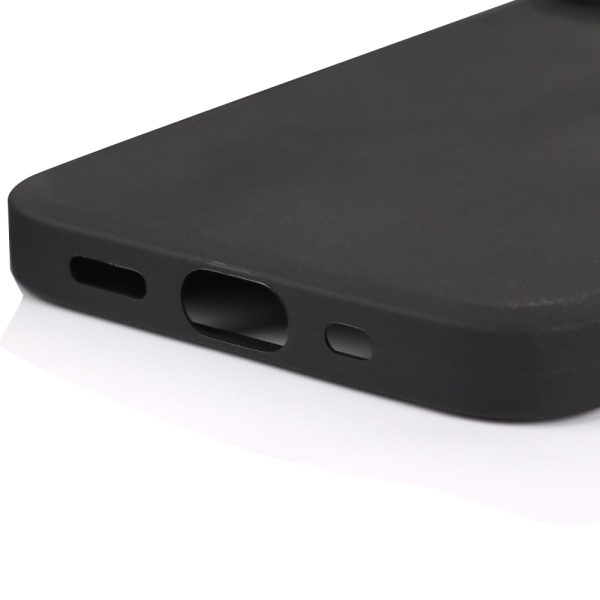 iPhone 12 - Mattbehandlat Skyddsskal & Mjukt Skärmskydd Svart