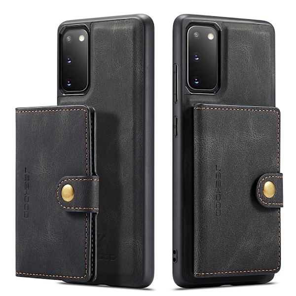 Samsung Galaxy S20 FE - Skal med Kortfack i Lyxig design Svart