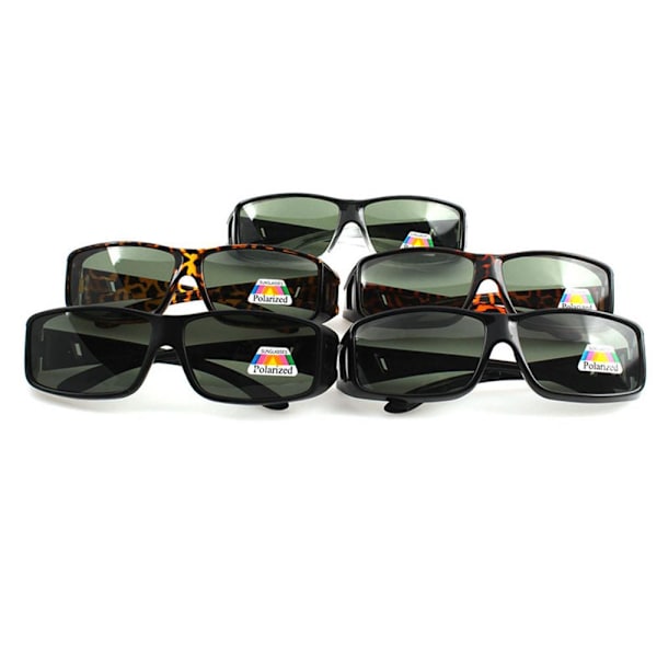 Solglas�gon Polarized �verdrag f�r vanliga Glas�gon 2