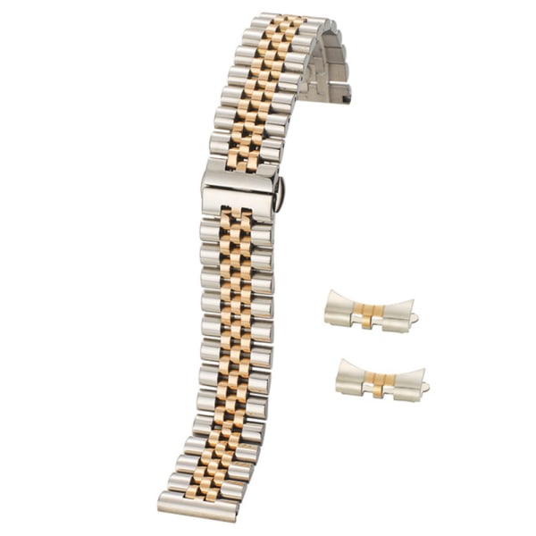 Robust Rostfritt Stål Klockarmbands Länk Silver/Guld 18MM