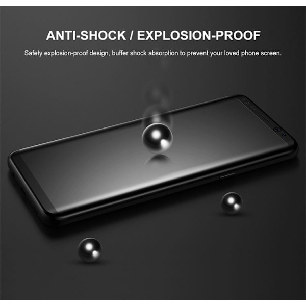 Samsung Galaxy S8+ - ProGuard EXXO-Skärmskydd med Ram (HD) Guld Guld