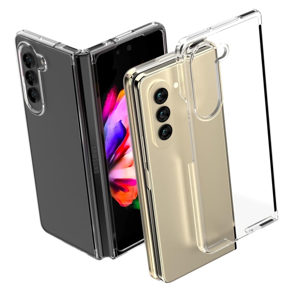 Skyddande TPU/PC Mobilskal för Samsung Galaxy Z Fold 5 Transparent