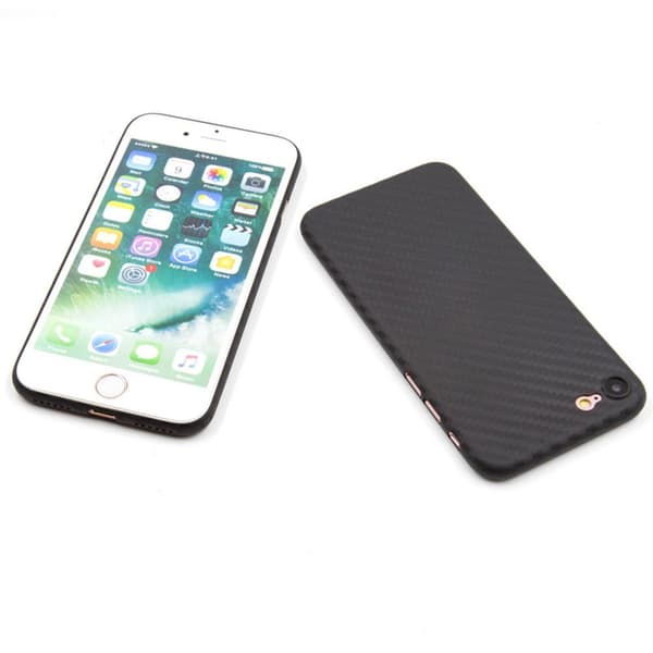 iPhone 7 - Skyddsskal Karbon-Design Svart Svart