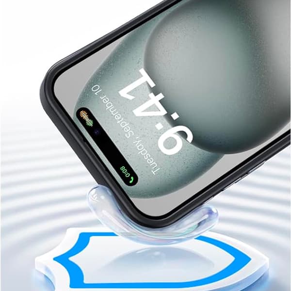 iPhone 15 Plus - Smidigt Magnetiskt Matt Fodral Svart/Grå