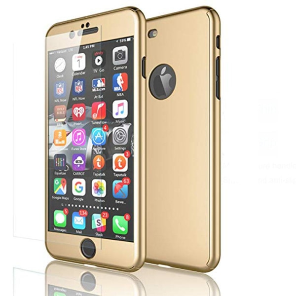 Praktiskt Skyddsfodral för iPhone 7 PLUS (Fram och bak) Guld