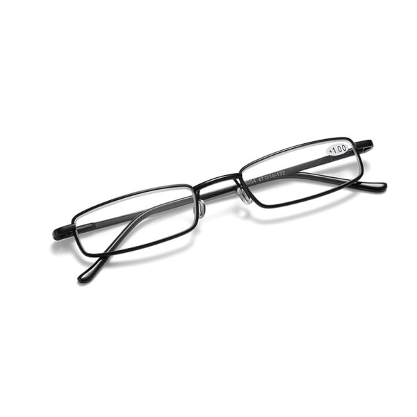 Læsebriller med styrke (+1,0-+4,0) Svart +1.0
