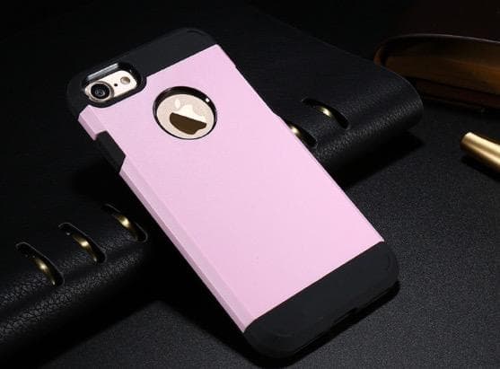 Exklusiv Stilren Händig Hybrid Armor Skal - iPhone 7 FLOVEME Silver Silver/Grå